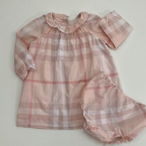 Burberry Dress & Bloomers (size 9m)